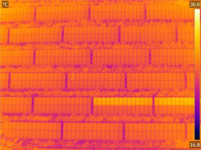 ストリング異常があるパネル